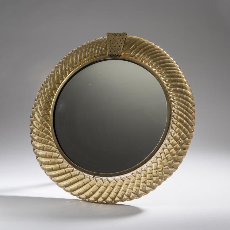 Hauptbild zu Objekt, Spiegel, um 1940, Ercole Barovier, Barovier & Toso, Murano, 161B 292