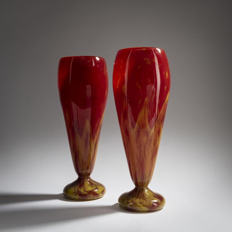 Bild 1 zu Objekt, Zwei Vasen, 1918-24, Schneider, Epinay-sur-Seine, 159B 252