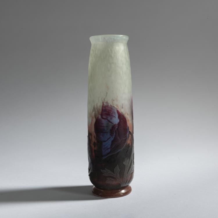 Hauptbild zu Objekt, 'Pavots' vase, c. 1905, Daum Fr&egrave;res, Nancy, 159B 112