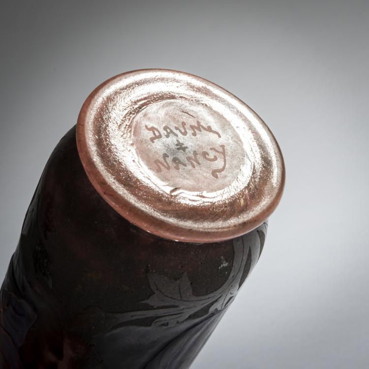 Bild 4 zu Objekt, 'Pavots' vase, c. 1905, Daum Fr&egrave;res, Nancy, 159B 112