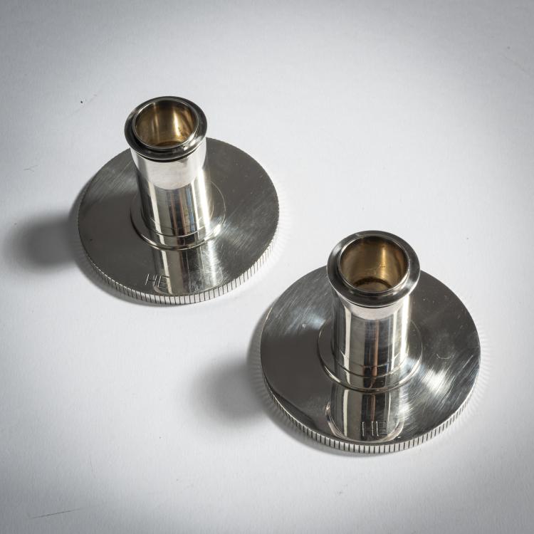 Bild 2 zu Objekt, 2 candlesticks, c. 1938, Sigvard Bernadotte, Jensen, Georg, Kopenhagen, 159C 473