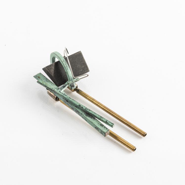 Hauptbild zu Objekt, Brosche, um 1985, Jens-R&uuml;diger Lorenzen, 160D 677