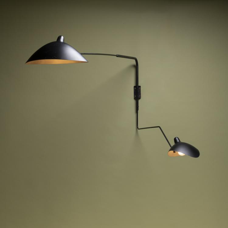 Hauptbild zu Objekt, Wall light 'Applique coud&eacute;e', 1954, Serge Mouille, Steph Simon, Paris (zugeschrieben), 160A 114