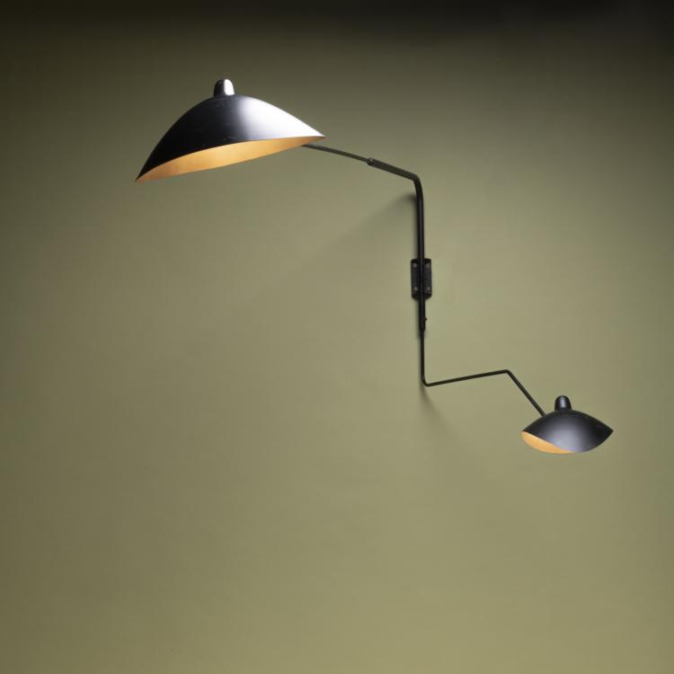 Bild 1 zu Objekt, Wall light 'Applique coud&eacute;e', 1954, Serge Mouille, Steph Simon, Paris (zugeschrieben), 160A 114
