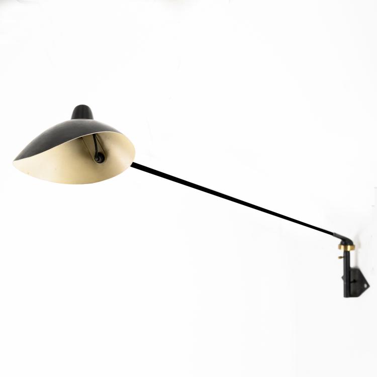 Hauptbild zu Objekt, Wall light 'Applique murale &agrave; deux rotules, Casquette', 1953, Serge Mouille, Steph Simon, Paris (zugeschrieben), 160A 113