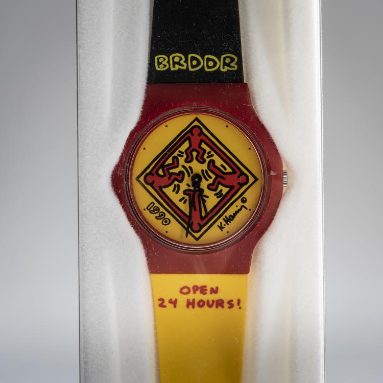 Bild 2 zu Objekt, 'BRDDR' wristwatch, 1990, Keith Haring (after), 160C 563