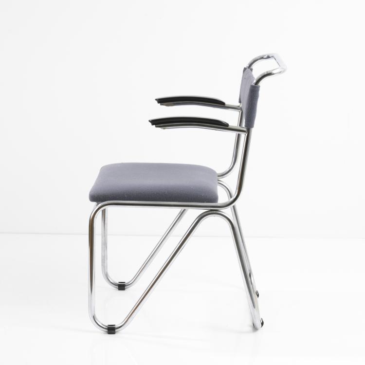 Hauptbild zu Objekt, 'Diagonal' - Stuhl, um 1927, Willem Hendrik Gispen, Gispen, Rotterdam, 161C 456