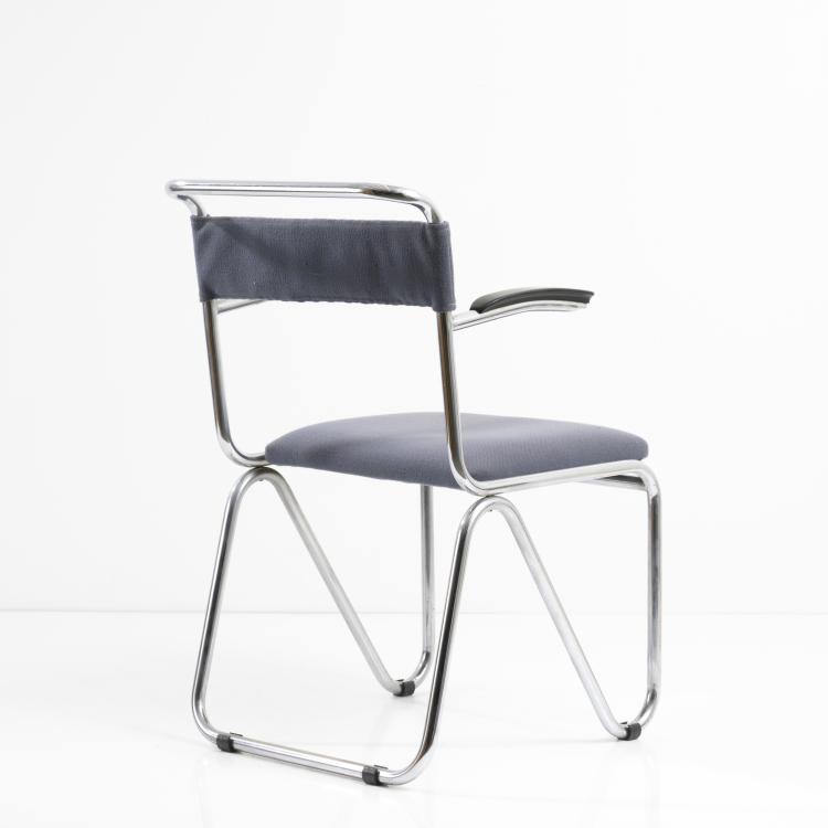 Bild 5 zu Objekt, 'Diagonal' - Stuhl, um 1927, Willem Hendrik Gispen, Gispen, Rotterdam, 161C 456