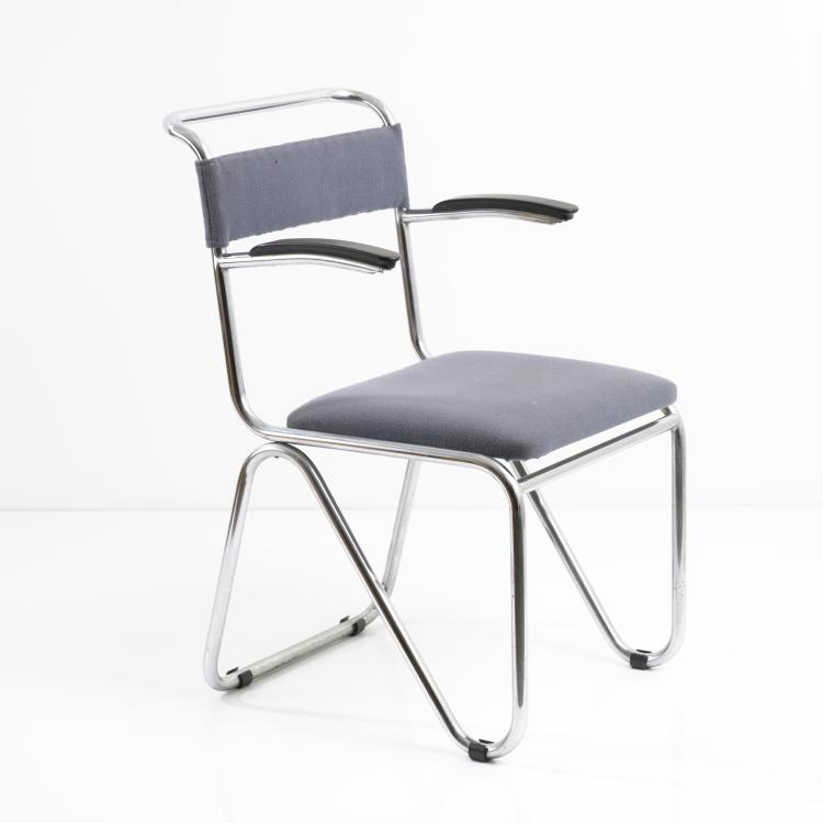 Bild 6 zu Objekt, 'Diagonal' - Stuhl, um 1927, Willem Hendrik Gispen, Gispen, Rotterdam, 161C 456