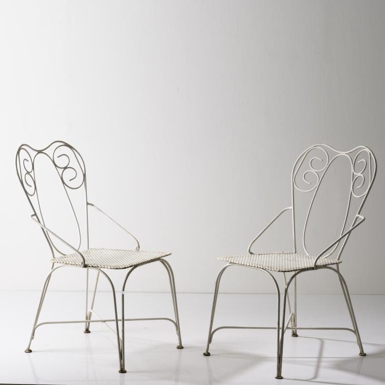 Bild 1 zu Objekt, 2 chairs, 1950s, Mathieu Mat&eacute;got (in the style of), Frankreich, 161C 515