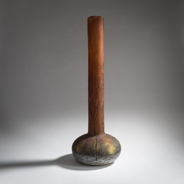 Bild 2 zu Objekt, Hohe Vase 'Cr&eacute;puscule neige' oder 'Paysage d'hiver', um 1902, Daum Fr&egrave;res, Nancy, 159B 105