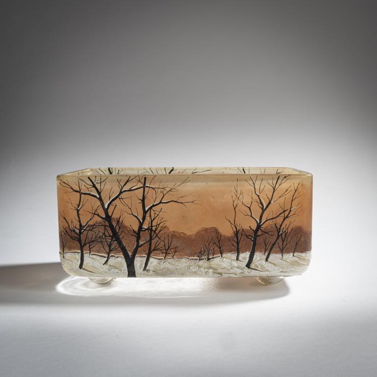 Hauptbild zu Objekt, Schale 'Effet neige', 1915-20, Legras & Cie., Saint-Denis, 159B 222