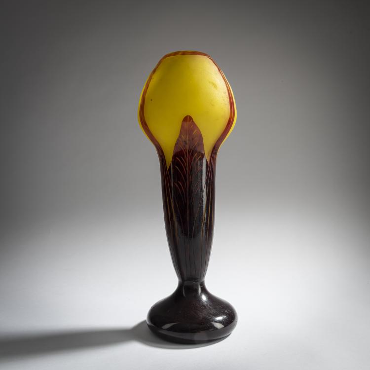 Hauptbild zu Objekt, Vase 'Feuilles de Tabac', 1922-23, Schneider, Epinay-sur-Seine, 159B 259