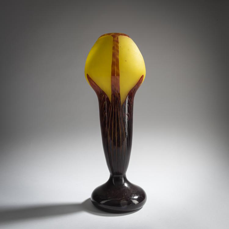 Bild 1 zu Objekt, Vase 'Feuilles de Tabac', 1922-23, Schneider, Epinay-sur-Seine, 159B 259
