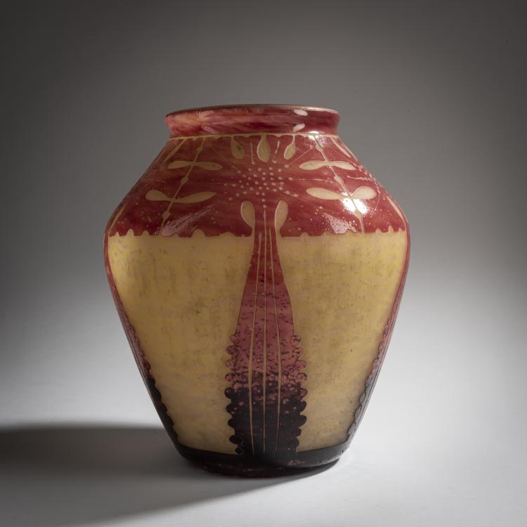 Hauptbild zu Objekt, Vase 'Amarantes', 1923-26, Schneider, Epinay-sur-Seine, 159B 264