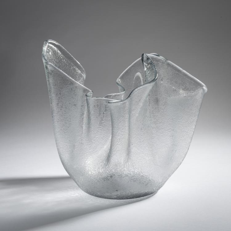 Hauptbild zu Objekt, 'Fazzoletto corroso' vase, c. 1949/50, Fulvio Bianconi, Venini & C., Murano, 161B 303