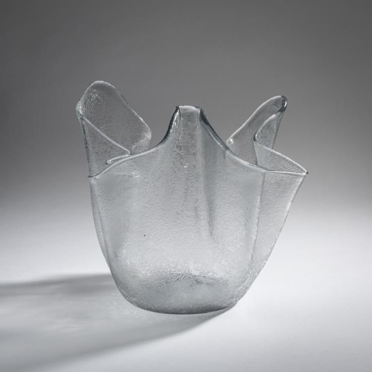 Bild 1 zu Objekt, 'Fazzoletto corroso' vase, c. 1949/50, Fulvio Bianconi, Venini & C., Murano, 161B 303