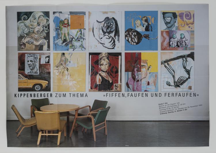 Bild 4 zu Objekt, Exhibition poster 'Fiffen, Faufen und Ferfaufen', 1982, Martin Kippenberger, 160C 531