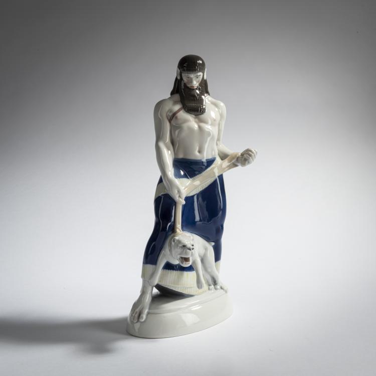 Hauptbild zu Objekt, 'Assyrians' from the Wedding Parade, 1910, Adolph Amberg, Berlin, KPM, 159C 504