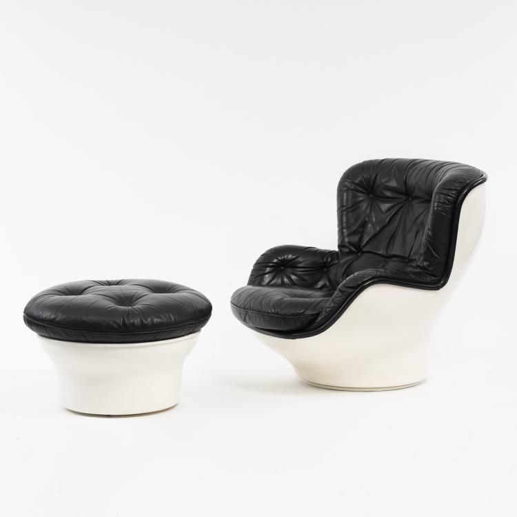 Bild 2 zu Objekt, 'Karate' armchair with ottoman, c. 1968, Michel Cadestin, Airborne, Montreuil-sous-Bois, 161C 683