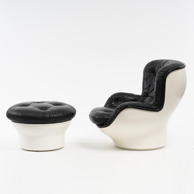 Bild 3 zu Objekt, 'Karate' armchair with ottoman, c. 1968, Michel Cadestin, Airborne, Montreuil-sous-Bois, 161C 683