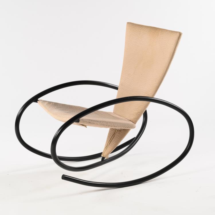 Hauptbild zu Objekt, Prototype rocking chair 'Lisa', c. 1985, Stefan Heiliger, Heiliger, Stefan, 160A 154