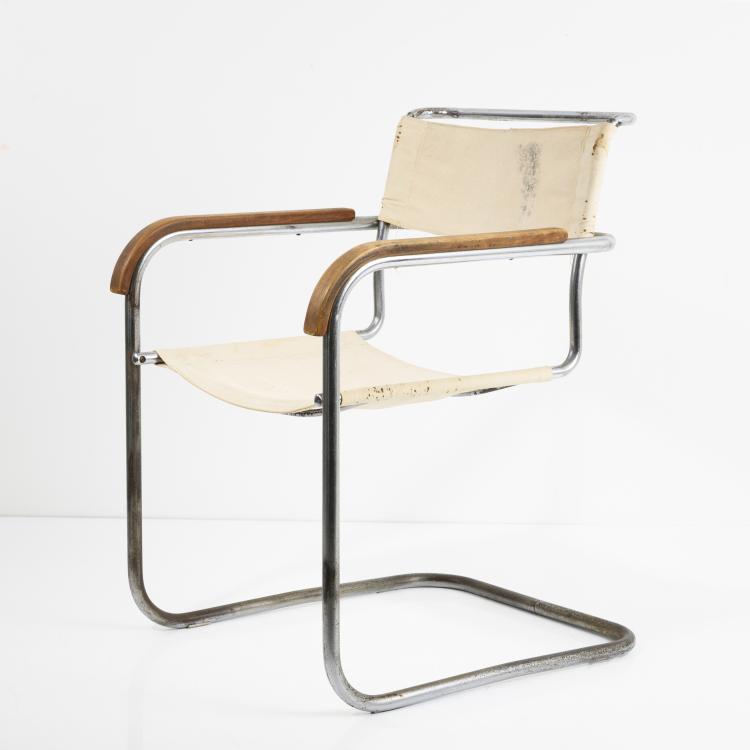 Hauptbild zu Objekt, 'B 34' armchair, 1928, Marcel Breuer, Thonet, Frankenberg, 161C 457