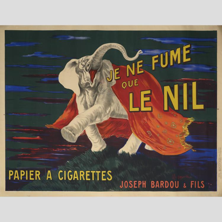 Hauptbild zu Objekt, 'Je Ne Fume Que Le Nil (Papier a Cigarettes)', ca. 1912, Leonetto Cappiello, Vercasson, Paris, 160C 454