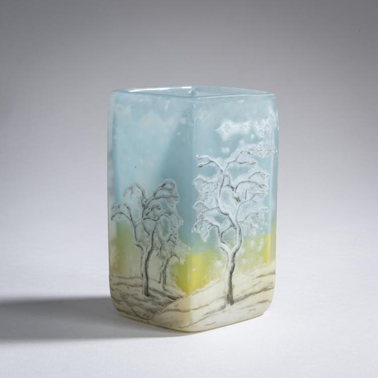 Bild 1 zu Objekt, Vase 'Neige, Corbeaux', 1905, Daum Fr&egrave;res, Nancy, 159B 113