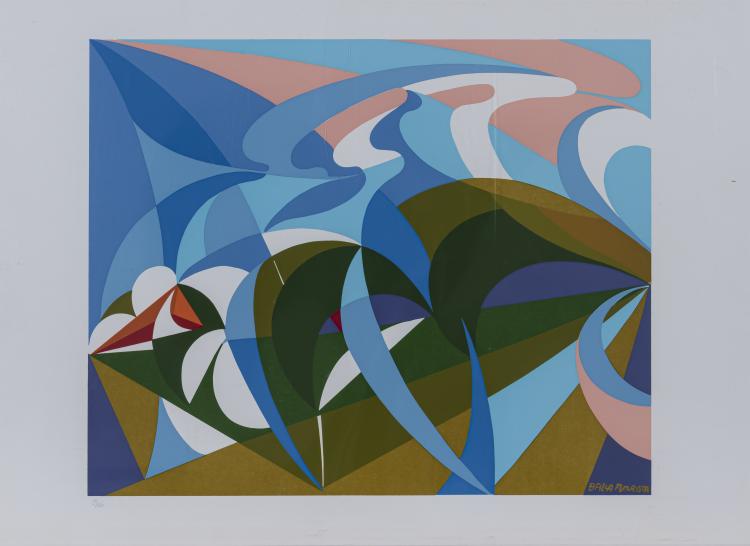 Bild 1 zu Objekt, Futuristische Kompositionen - Vier Grafiken nach Originalwerken, 1982, Giacomo Balla (nach), 160C 536