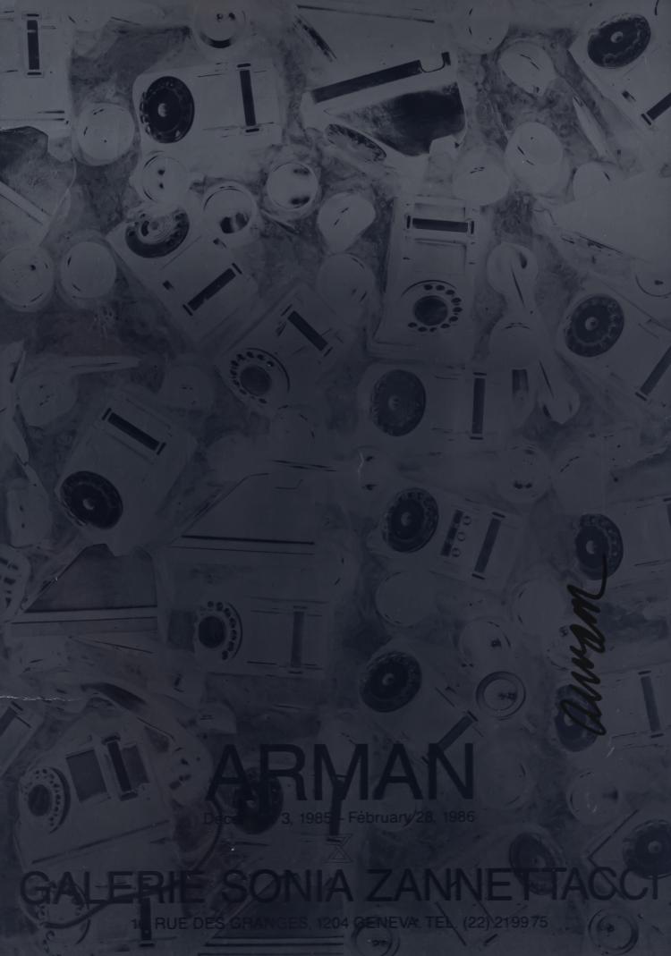 Hauptbild zu Objekt, Exhibition poster for the Sonia Zannettacci Gallery, 1986, Armand Fernandez (Arman), 160C 549