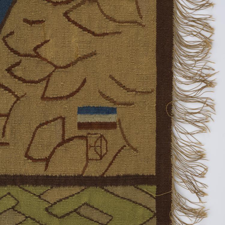 Bild 2 zu Objekt, Pfeilerbehang 'F&uuml;nf Schw&auml;ne', 1896/97, Otto Eckmann, Scherrebek, Kunstwebschule, 160A 1