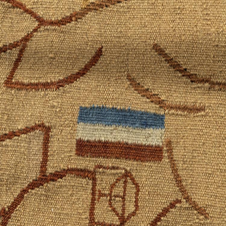 Bild 4 zu Objekt, Pfeilerbehang 'F&uuml;nf Schw&auml;ne', 1896/97, Otto Eckmann, Scherrebek, Kunstwebschule, 160A 1