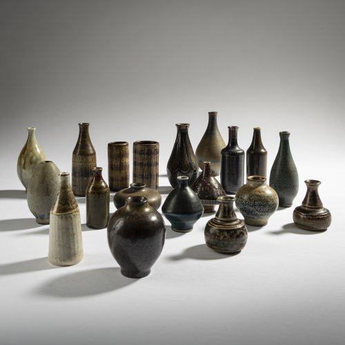 20 miniature vases, 1950s