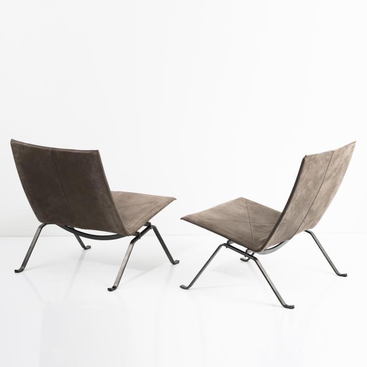 Bild 6 zu Objekt, 2 'PK 22' armchairs, 1955, Poul Kjaerholm, Fritz Hansen, Kopenhagen, 160A 129