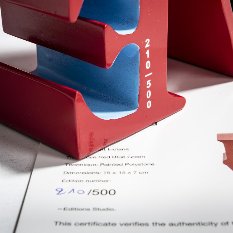 Bild 2 zu Objekt, 'Love Red Blue Green', 2018, Robert Indiana, Robert Indiana &Eacute;ditions Studio, 160C 626