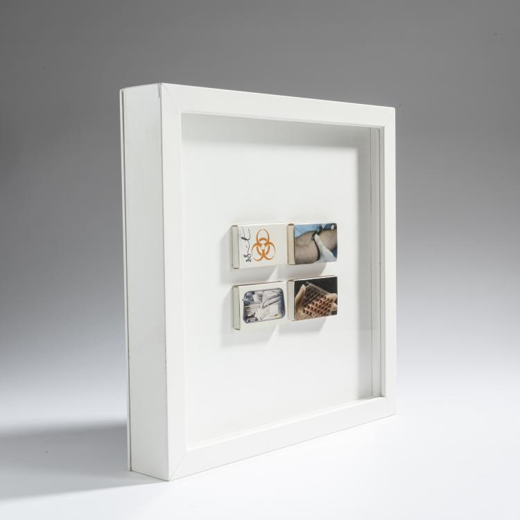 Hauptbild zu Objekt, Vier Streichholzschachteln f&uuml;r das Pharmacy Restaurant, London, 1998 - 2004, Damien Hirst, 160C 592