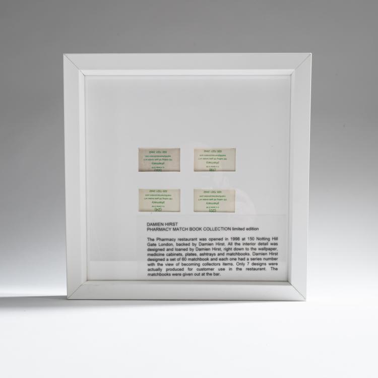 Bild 1 zu Objekt, Vier Streichholzschachteln f&uuml;r das Pharmacy Restaurant, London, 1998 - 2004, Damien Hirst, 160C 592