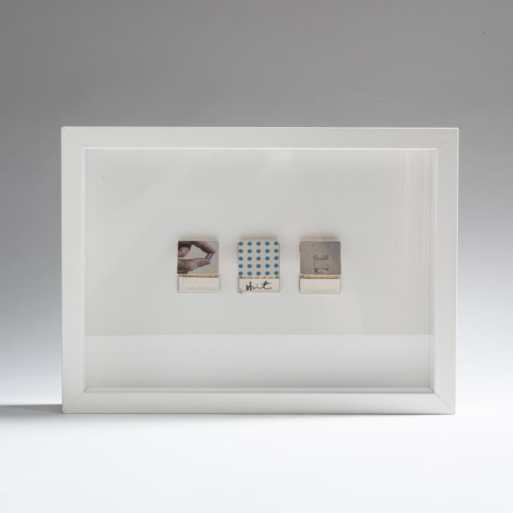 Hauptbild zu Objekt, Three matchboxes for the Pharmacy Restaurant, London, 1998-2004, Damien Hirst, 160C 593