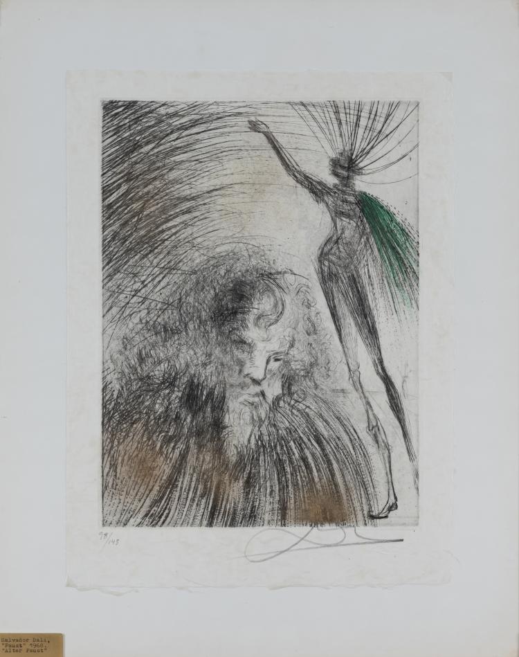 Bild 2 zu Objekt, Vollst&auml;ndige Serie 'Faust. La Nuit de Walpurgis', 1968/69, Salvador Dal&iacute;, Graphik Europa Anstalt Robbe (Hrsg.), 160C 489
