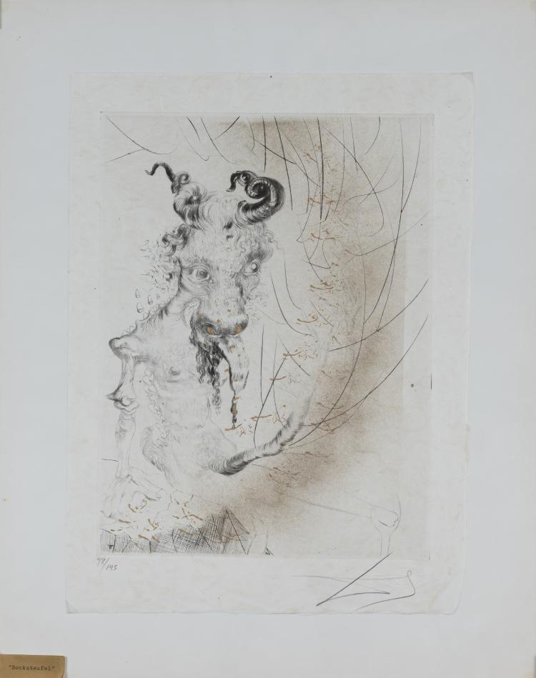 Bild 4 zu Objekt, Vollst&auml;ndige Serie 'Faust. La Nuit de Walpurgis', 1968/69, Salvador Dal&iacute;, Graphik Europa Anstalt Robbe (Hrsg.), 160C 489