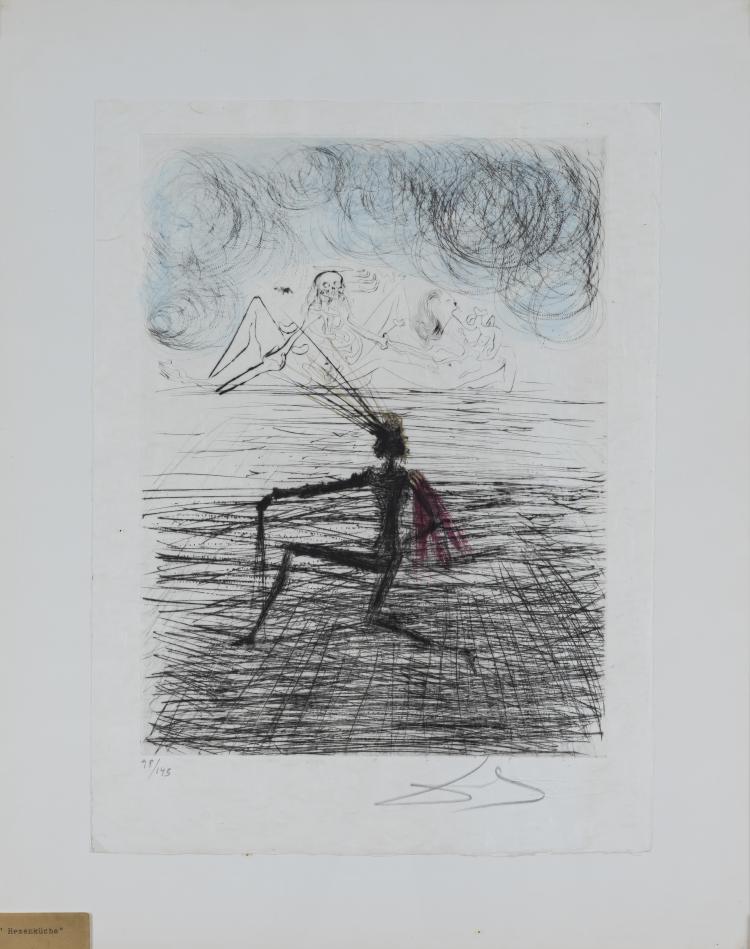 Bild 8 zu Objekt, Vollst&auml;ndige Serie 'Faust. La Nuit de Walpurgis', 1968/69, Salvador Dal&iacute;, Graphik Europa Anstalt Robbe (Hrsg.), 160C 489