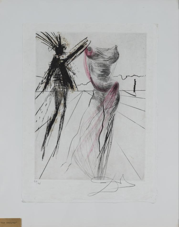 Bild 10 zu Objekt, Vollst&auml;ndige Serie 'Faust. La Nuit de Walpurgis', 1968/69, Salvador Dal&iacute;, Graphik Europa Anstalt Robbe (Hrsg.), 160C 489