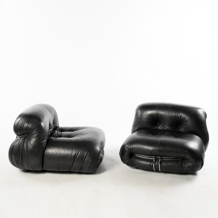 Bild 1 zu Objekt, 2 'Soriana' armchairs, 1970, Afra Scarpa,Tobia Scarpa, Cassina, Mailand, 160A 98