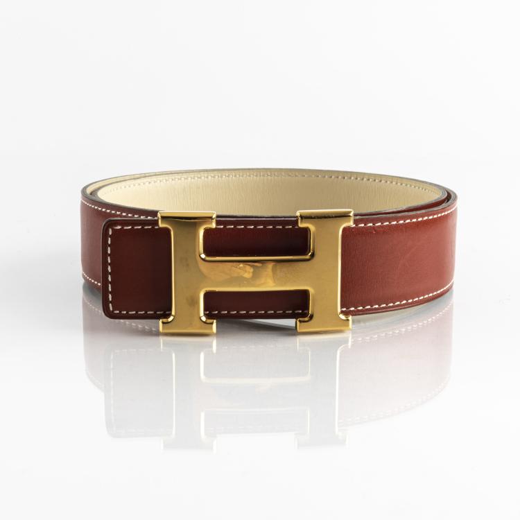 Hauptbild zu Objekt, Wendeg&uuml;rtel mit G&uuml;rtelschlie&szlig;e 'H', 1997, Herm&egrave;s, Paris, 160E 774