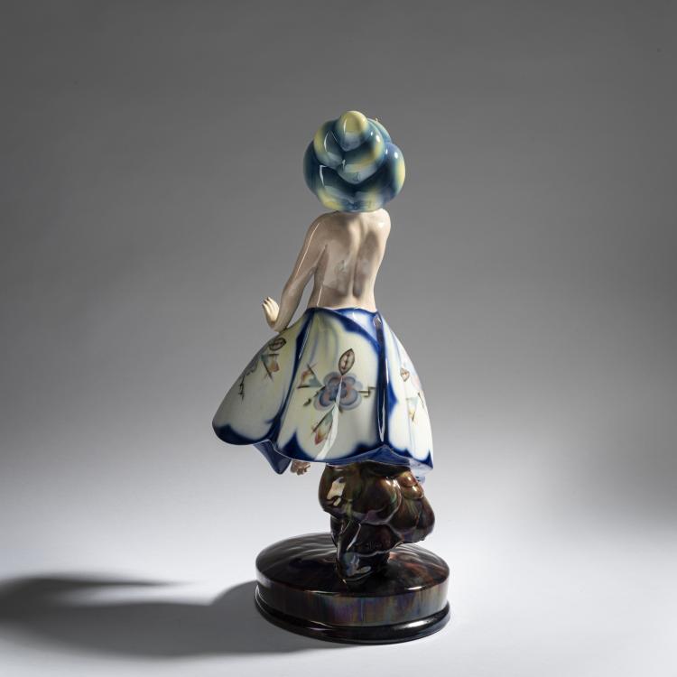 Bild 3 zu Objekt, 'T&auml;nzerin mit gro&szlig;em Turban', um 1925/26, Josef Kostial, Goldscheider, Wien, 161E 1238