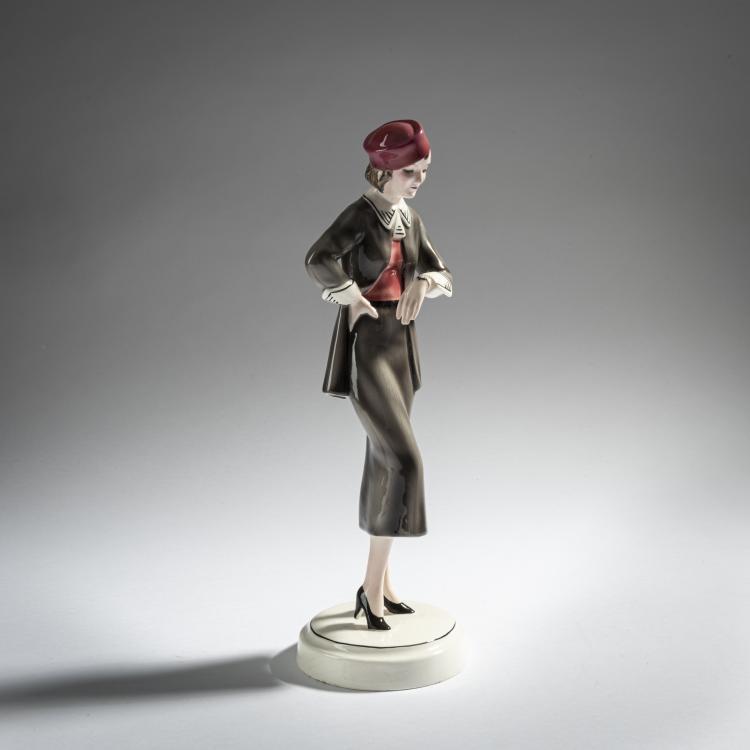 Hauptbild zu Objekt, 'Rendezvous', 1932/33, Stephan Dakon, Goldscheider, Wien, 161E 1232