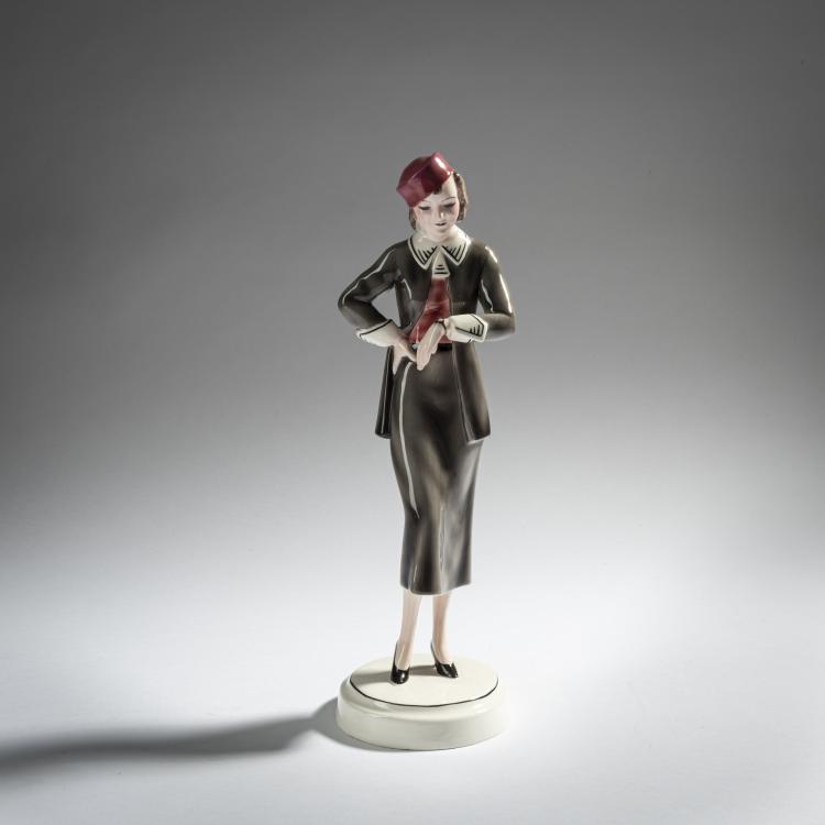 Bild 1 zu Objekt, 'Rendezvous', 1932/33, Stephan Dakon, Goldscheider, Wien, 161E 1232