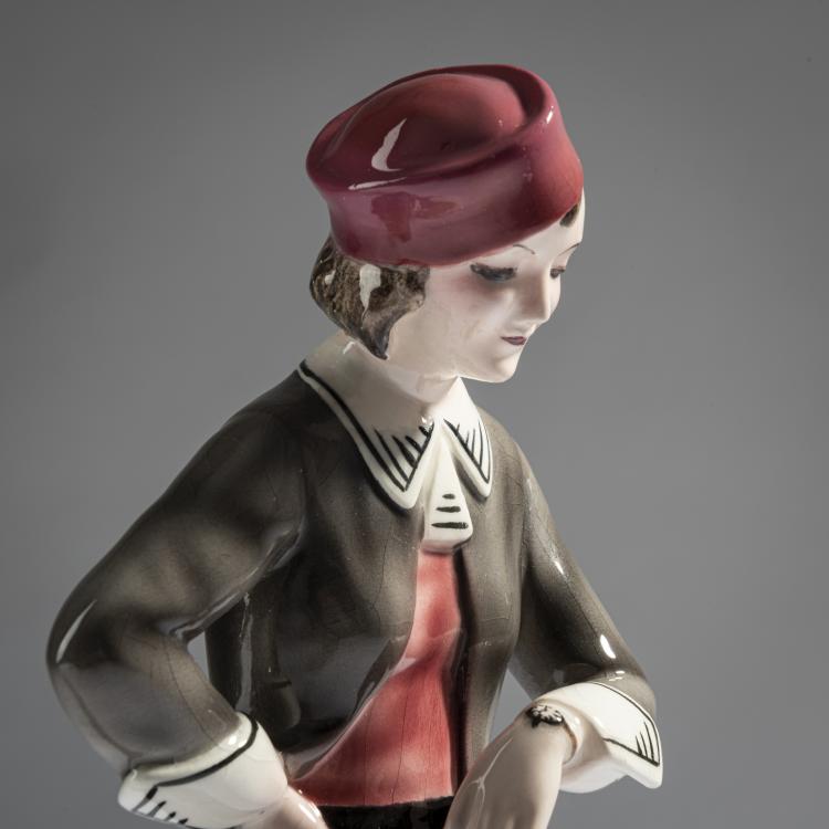 Bild 4 zu Objekt, 'Rendezvous', 1932/33, Stephan Dakon, Goldscheider, Wien, 161E 1232