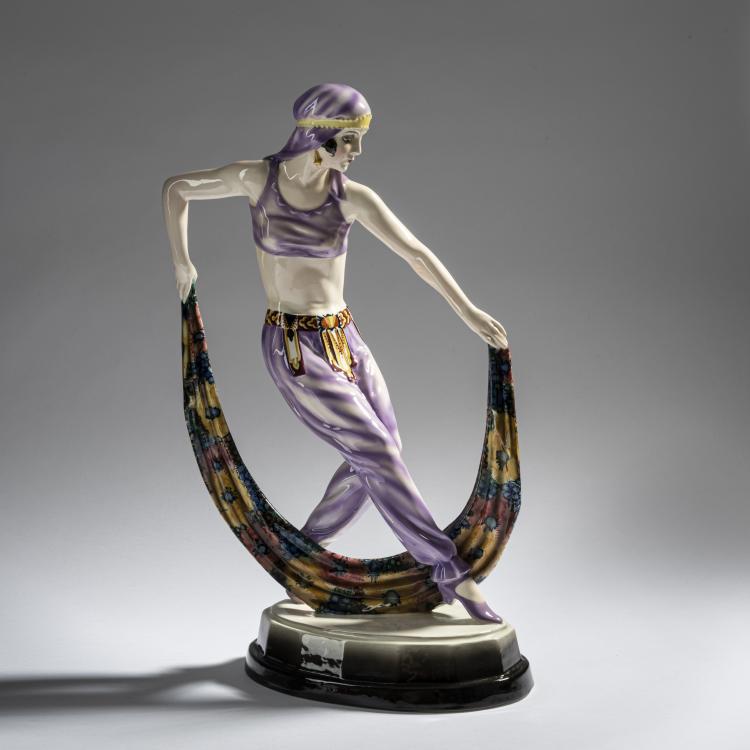 Hauptbild zu Objekt, 'Odalisk', c. 1922, Josef Lorenzl, Goldscheider, Wien, 161E 1213